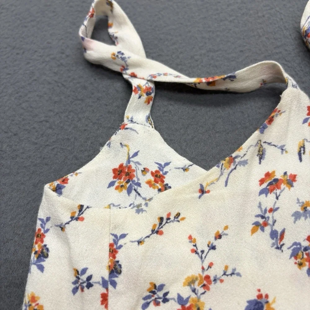 Reformation Pulglia Mini Dress Size 4 Off White Floral Feminine Dainty Romantic